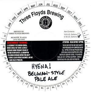 Hyena! Belgian Style Pale Ale April 2014