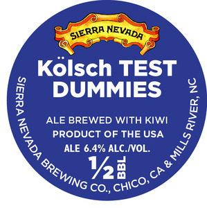 Sierra Nevada Kolsch Test Dummies April 2014