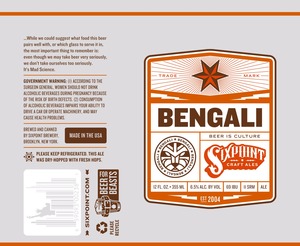 Sixpoint Craft Ales Bengali April 2014