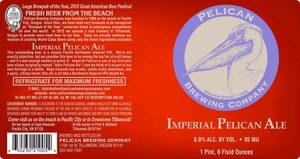 Pelican Brewing Company Imperial Pelican Ale April 2014