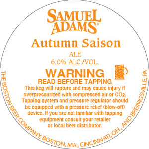 Samuel Adams Autumn Saison April 2014