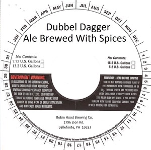 Robin Hood Brewing Co. Dubbel Dagger