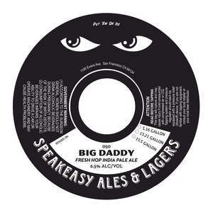 Big Daddy Fresh Hop India Pale Ale April 2014