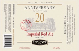 Red Rock Imperial Red Ale March 2014