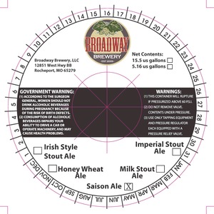 Broadway Brewery Saison Ale