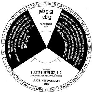 Flat 12 Bierwerks Axis Hefeweizen Ale April 2014