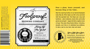 Foolproof Brewing Company King Of The Yahd April 2014