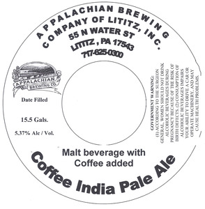 Appalachian Brewing Co Coffee India Pale Ale
