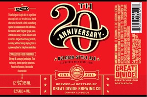 Great Divide Brewing Company 20th Anniversary