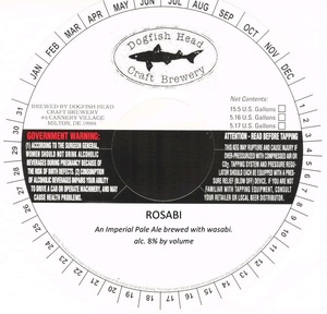 Dogfish Head Craft Brewery, Inc. Rosabi
