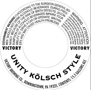Victory Unity Kolsch