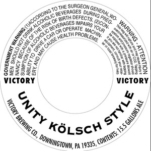 Victory Unity Kolsch