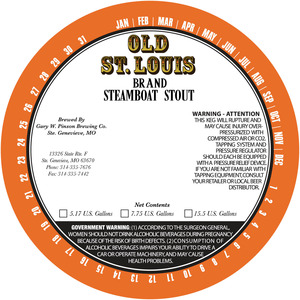 Old St. Louis Steamboat Stout April 2014