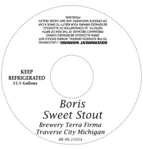 Boris Sweet Stout April 2014