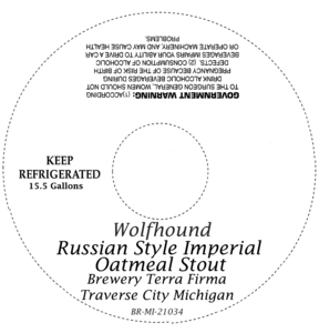 Wolfhound Russian Style Imperial Oatmeal Stout