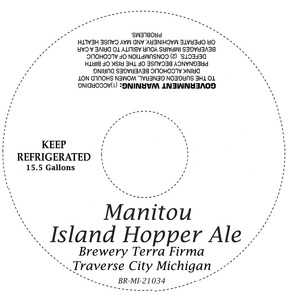 Manitou Island Hopper Ale April 2014