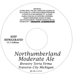 Northumberland Moderate Ale April 2014