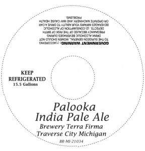 Palooka India Pale Ale April 2014