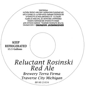 Reluctant Rosinski Red Ale April 2014