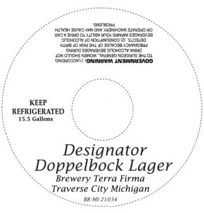 Designator Doppelbock Lager April 2014