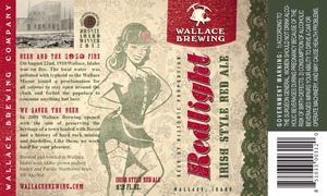 Wallace Brewing Company Redlight Irish Style Red