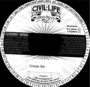 The Civil Life Brewing Company April 2014