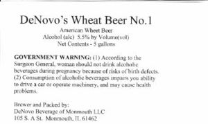Denovo's Wheat Beer No.1 