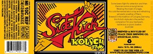 Peace Tree Brewing Company Sidekick Kolsch April 2014