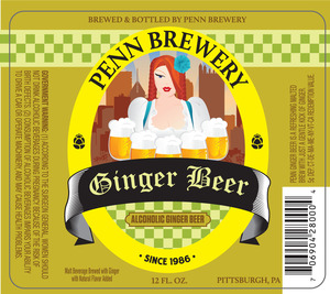 Penn Brewery Ginger Beer April 2014