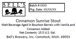 Bell's Cinnamon Sunrise Stout April 2014