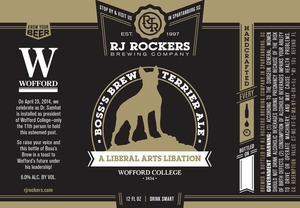 R.j. Rockers Brewing Company, Inc. Boss's Brew Terrier