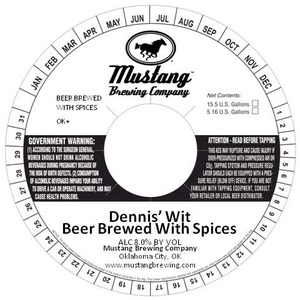 Mustang Brewing Company Dennis' Wit