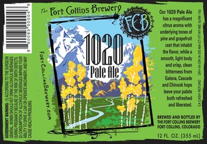 Fort Collins Brewery 1020 Pale Ale April 2014