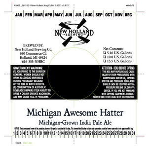 New Holland Brewing Company LLC Michigan Awesome Hatter