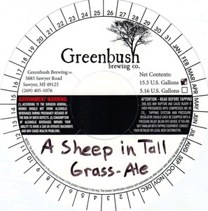 Greenbush Brewing Co. A Sheep In Tall Grass April 2014