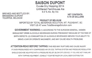 Saison Dupont Cuvee Dry Hopping 2014