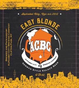 Alphabet City Brewing Company Easy Blonde April 2014