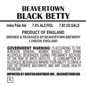 Beavertown Brewery Black Betty April 2014