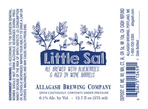 Allagash Brewing Company Little Sal