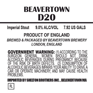 Beavertown Brewery D20