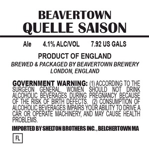 Beavertown Brewery Quelle Saison