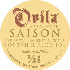 Sierra Nevada Brewing Co. Ovila Barrel-aged Saison April 2014