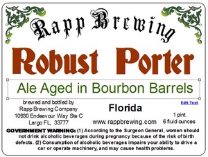 Rapp Brewing Robust Porter