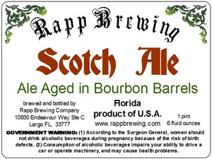 Rapp Brewing Scotch Ale April 2014