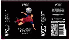 Wasatch Brewery Snap Down Header