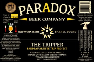 Paradox Beer Company Inc The Tripper May 2014