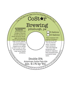 Costar Brewing Double IPA May 2014