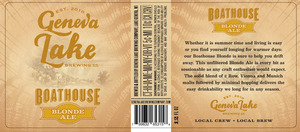 Geneva Lake Brewing Company Boathouse Blonde May 2014