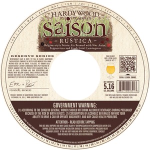 Hardywood Saison Rustica May 2014