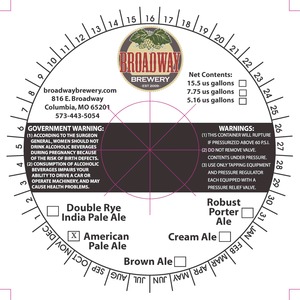 Broadway Brewery American Pale Ale